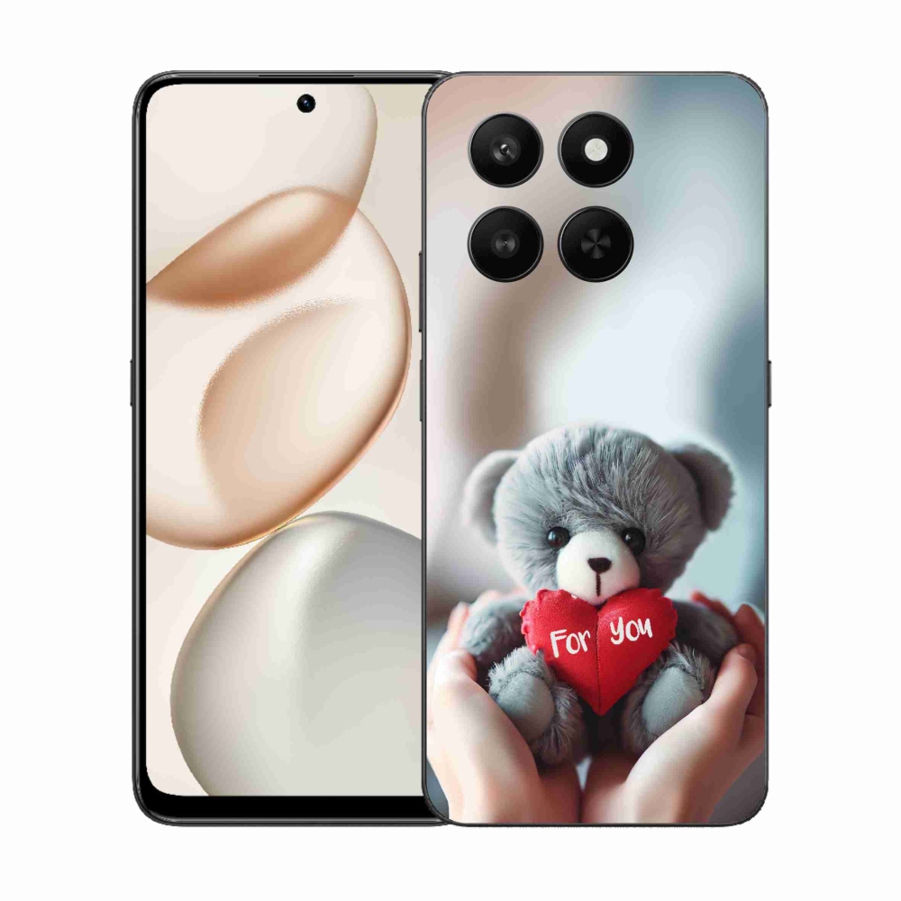 Zselés borítás mmCase a Honor 400 Smart 5G/4G/Honor X7d számára - mackó a szerelmeseknek