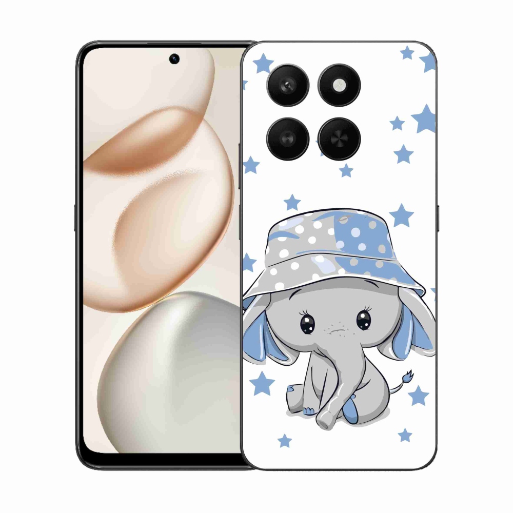 Zselés borítás mmCase a Honor 400 Smart 5G/4G/Honor X7d készülékhez - kék elefánt