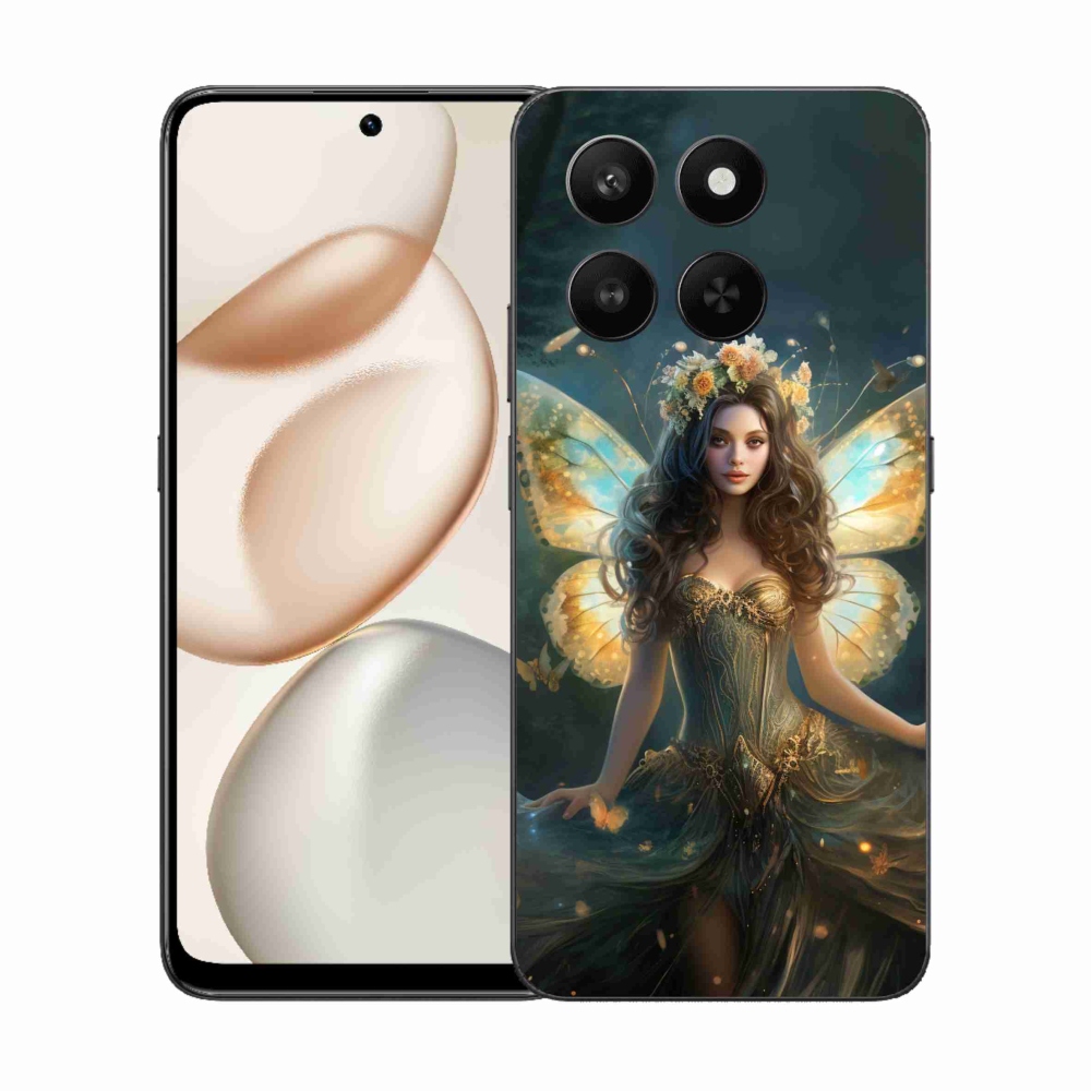 Zselés borítás mmCase a Honor 400 Smart 5G/4G/Honor X7d számára - pillangó nő