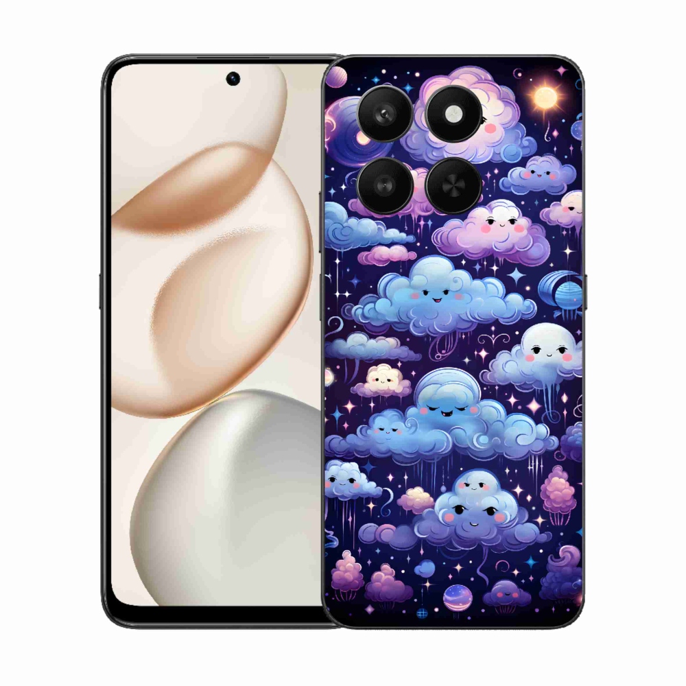 Zselés borítás mmCase a Honor 400 Smart 5G/4G/Honor X7d számára - felhők