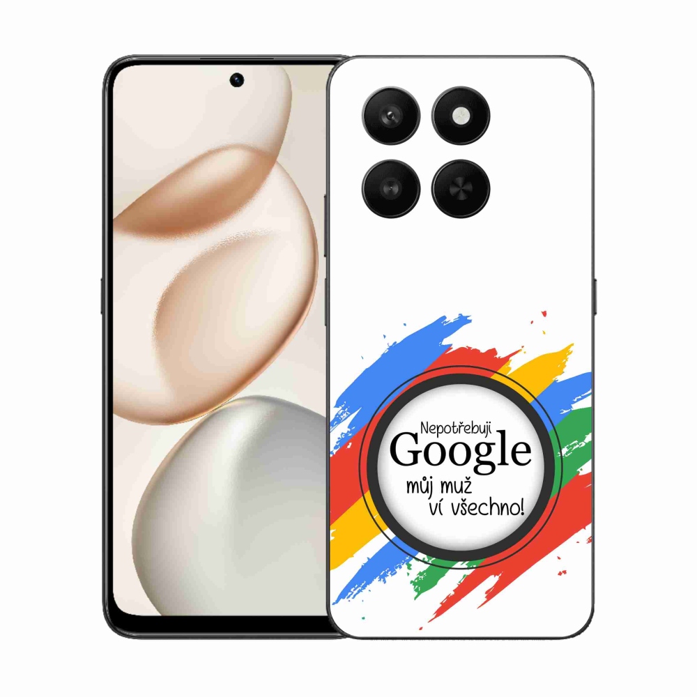 Gél borító mmCase a Honor 400 Smart 5G/4G/Honor X7d - az ember mindent tud fehér háttérrel