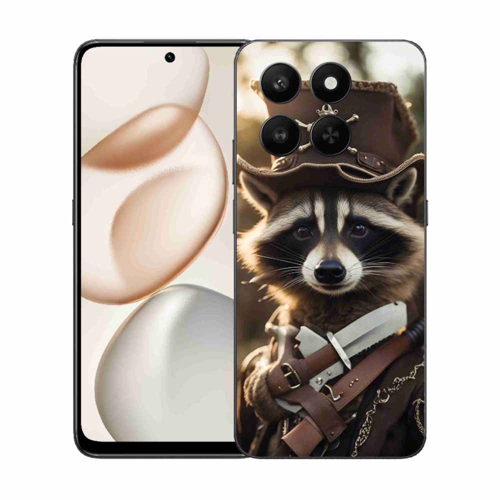 Zselés borító mmCase a Honor 400 Smart 5G/4G/Honor X7d készülékhez - mosómedve egyenruhában