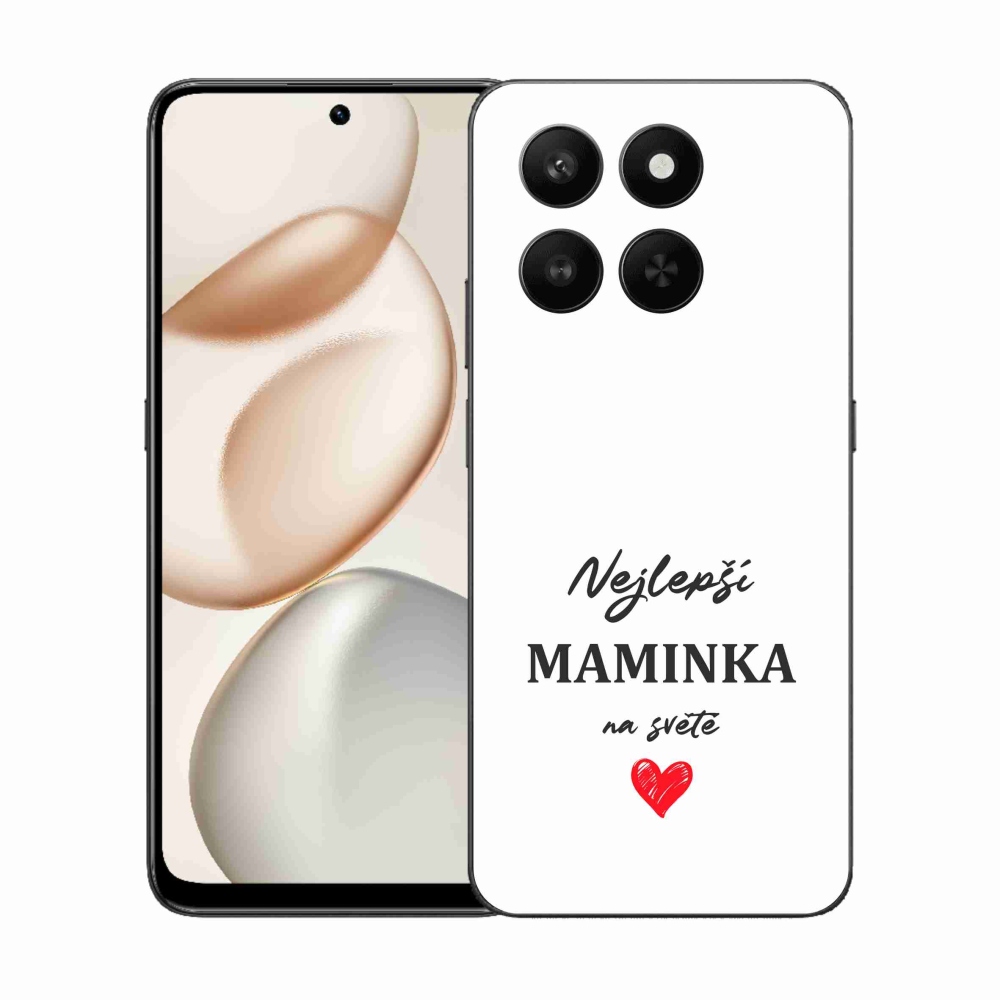 Gél borító mmCase a Honor 400 Smart 5G/4G/Honor X7d számára - Best Mom 1 fehér háttér