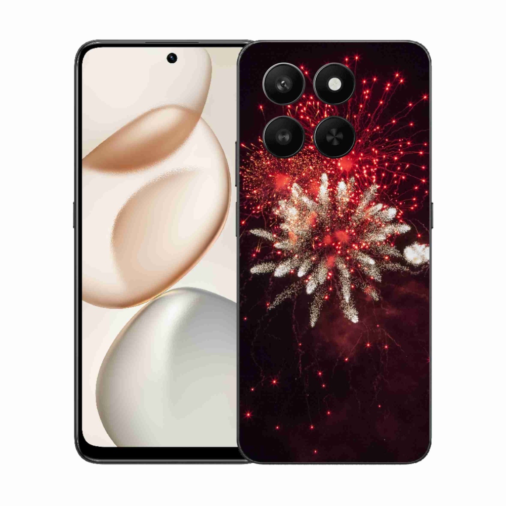 Zselés borítás mmCase a Honor 400 Smart 5G/4G/Honor X7d számára - tűzijátékok