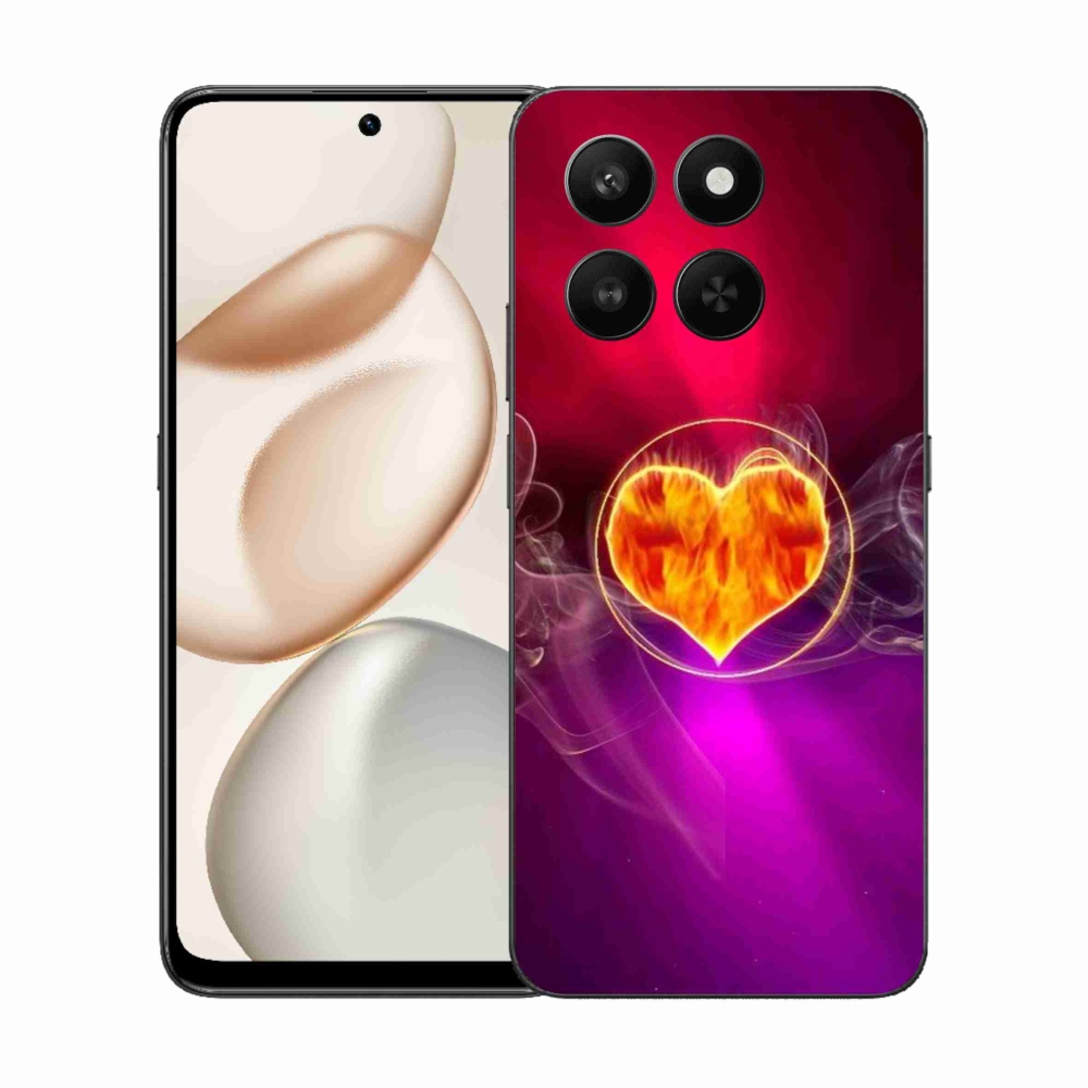 Gél borítás mmCase a Honor 400 Smart 5G/4G/Honor X7d számára - Tűz szíve