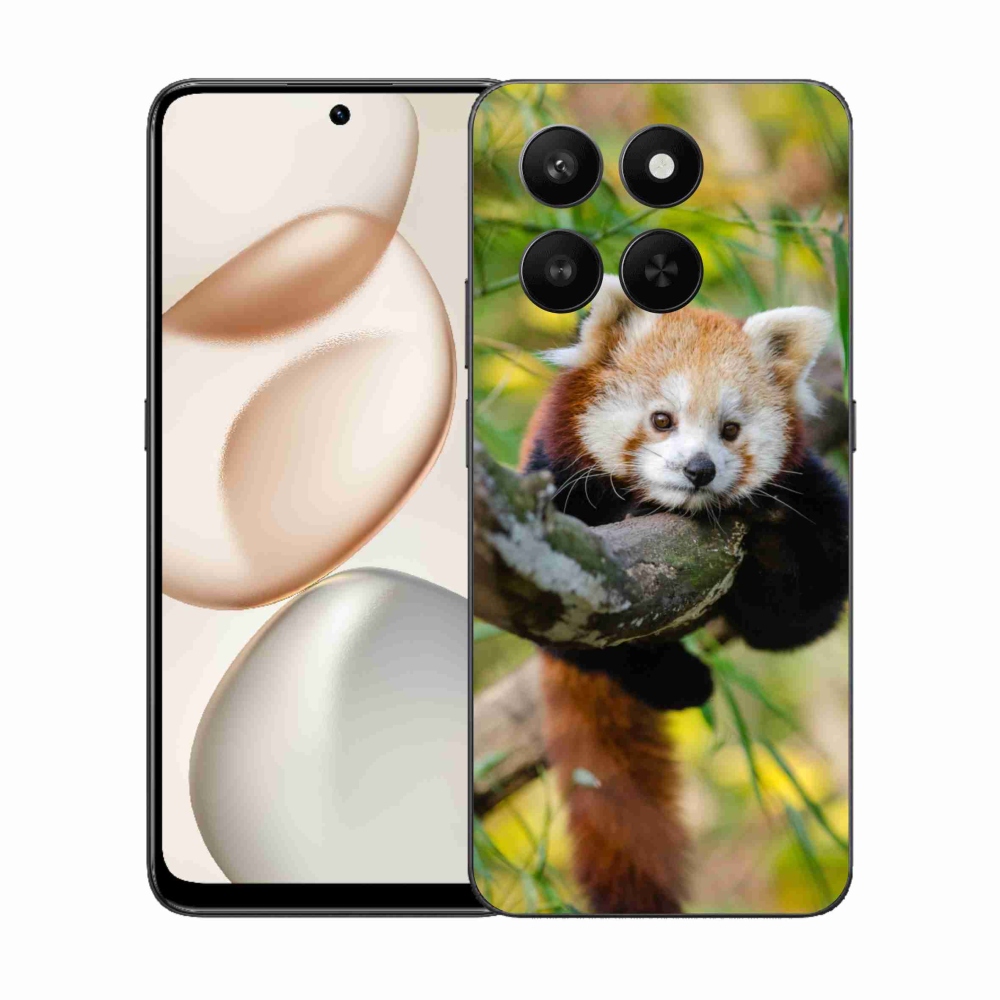 Zselés borítás mmCase a Honor 400 Smart 5G/4G/Honor X7d készülékhez - panda piros