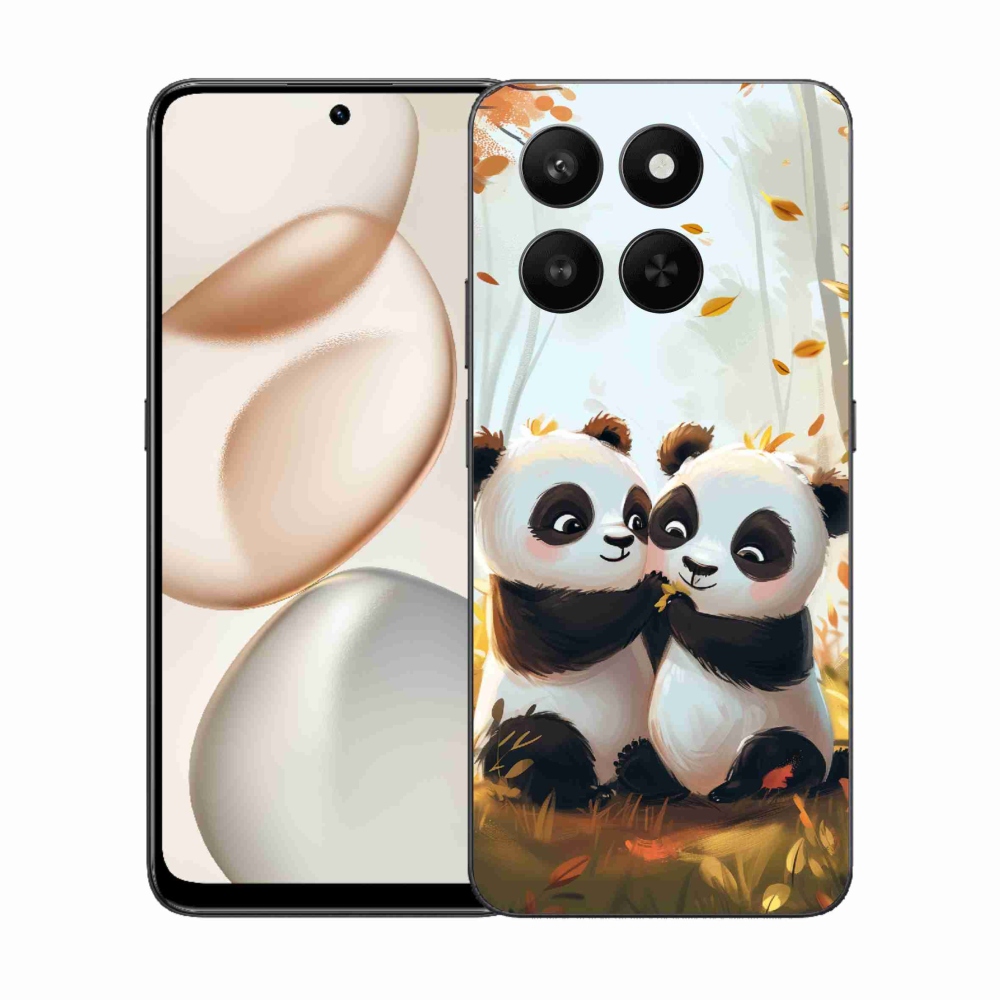Zselés borítás mmCase a Honor 400 Smart 5G/4G/Honor X7d készülékhez - pandák