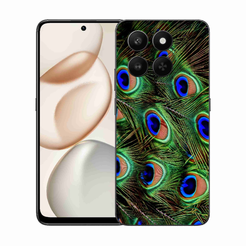 Zselés borítás mmCase a Honor 400 Smart 5G/4G/Honor X7d készülékhez - pávatoll