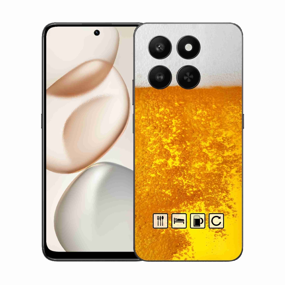 Zselés borítás mmCase a Honor 400 Smart 5G/4G/Honor X7d számára - sör motívum 3