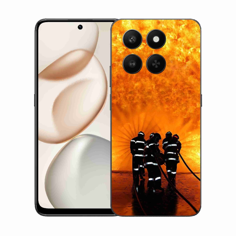 Zselés borítás mmCase a Honor 400 Smart 5G/4G/Honor X7d számára - Tűz