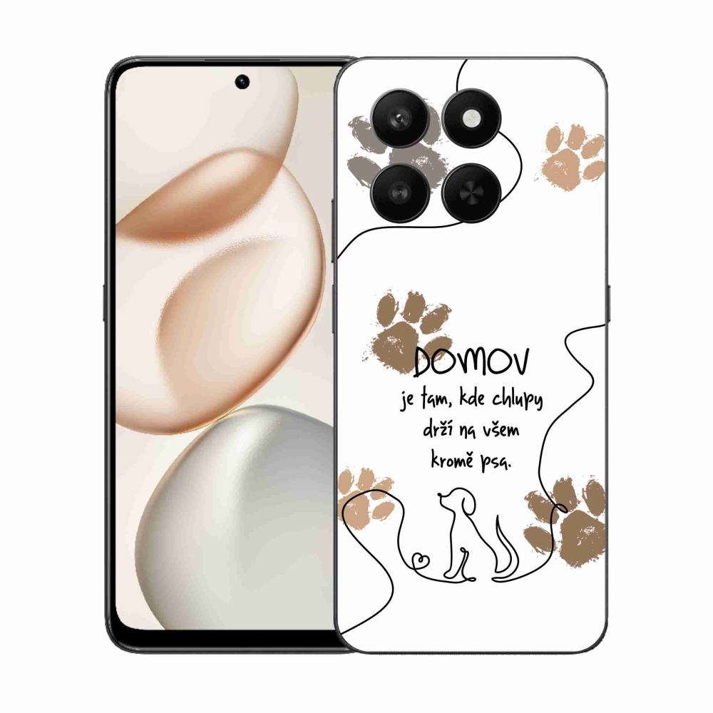 Zselés borító mmCase a Honor 400 Smart 5G/4G/Honor X7d készülékhez - kutyamotívum fehér háttérrel