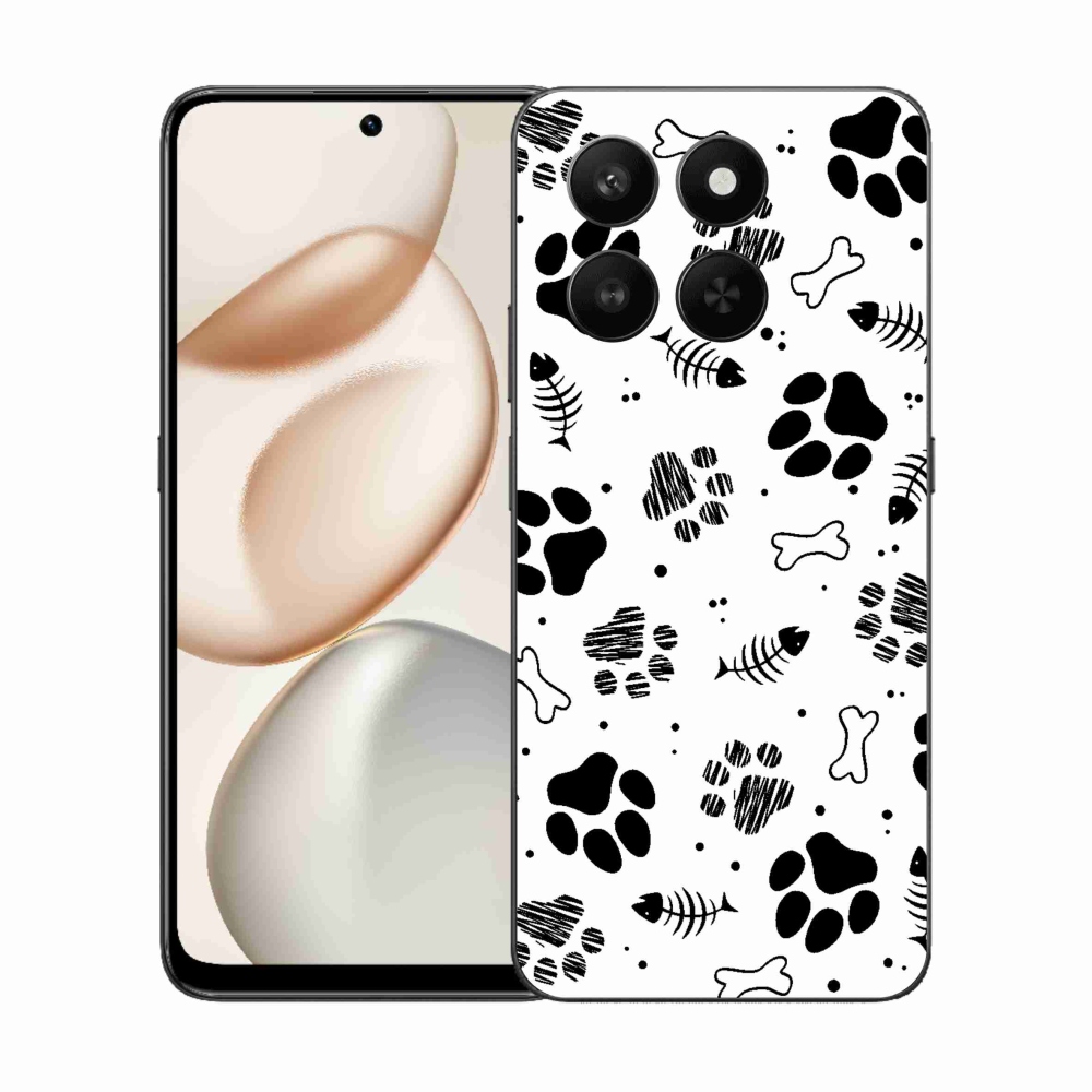 Zselés borítás mmCase a Honor 400 Smart 5G/4G/Honor X7d készülékhez - kutyamancsok 1