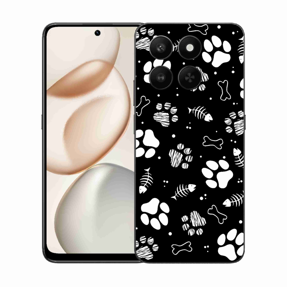 Zselés borítás mmCase a Honor 400 Smart 5G/4G/Honor X7d készülékhez - kutyamancsok