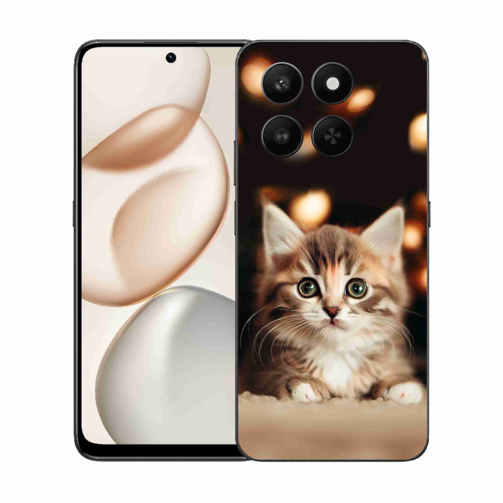 Gél borító mmCase a Honor 400 Smart 5G/4G/Honor X7d számára - aranyos cica 2