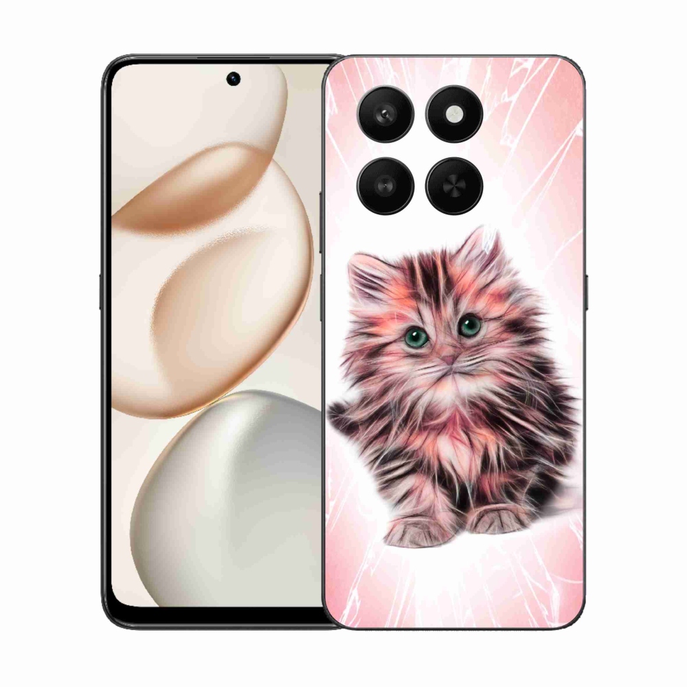 Zselés borítás mmCase a Honor 400 Smart 5G/4G/Honor X7d számára - aranyos cica