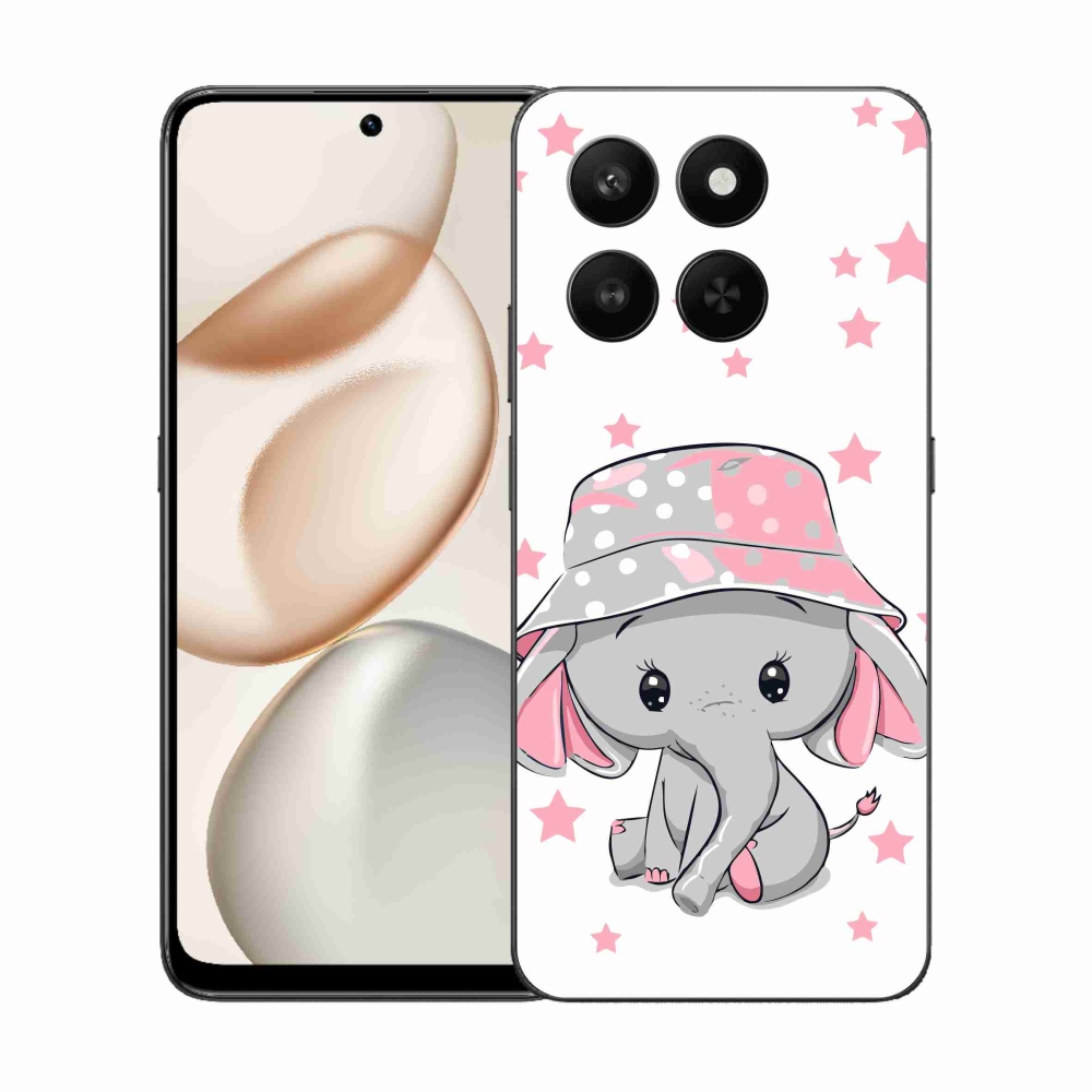 Zselés borítás mmCase a Honor 400 Smart 5G/4G/Honor X7d készülékhez - rózsaszín elefánt