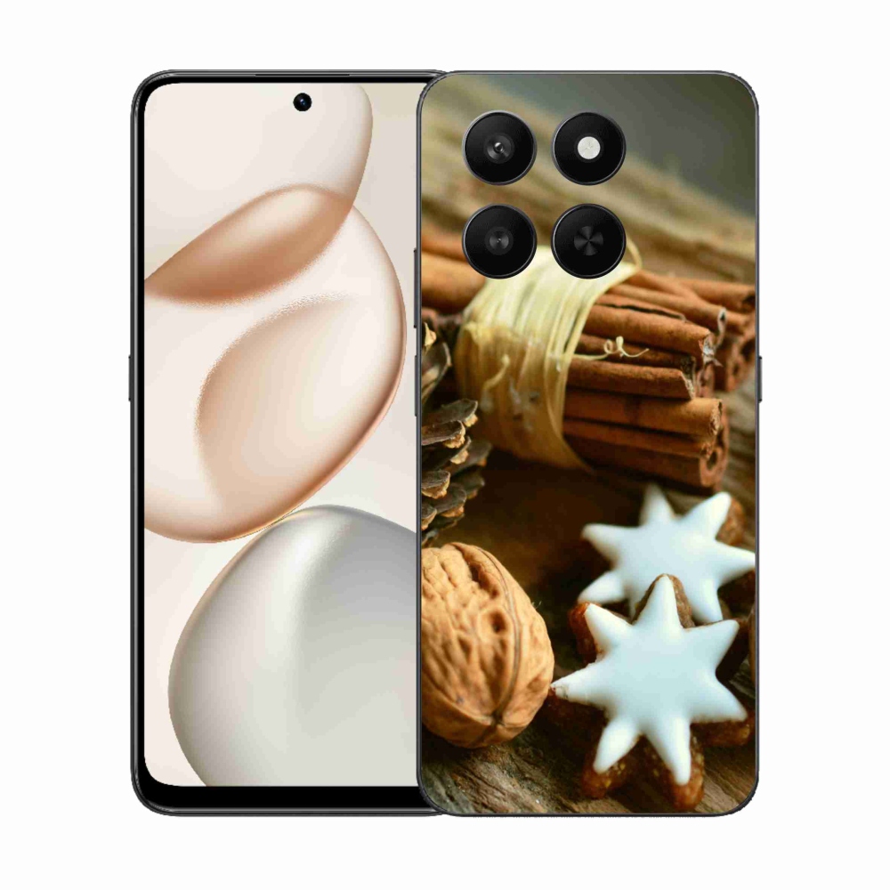 Zselés borítás mmCase a Honor 400 Smart 5G/4G/Honor X7d számára - fahéj és mézeskalács