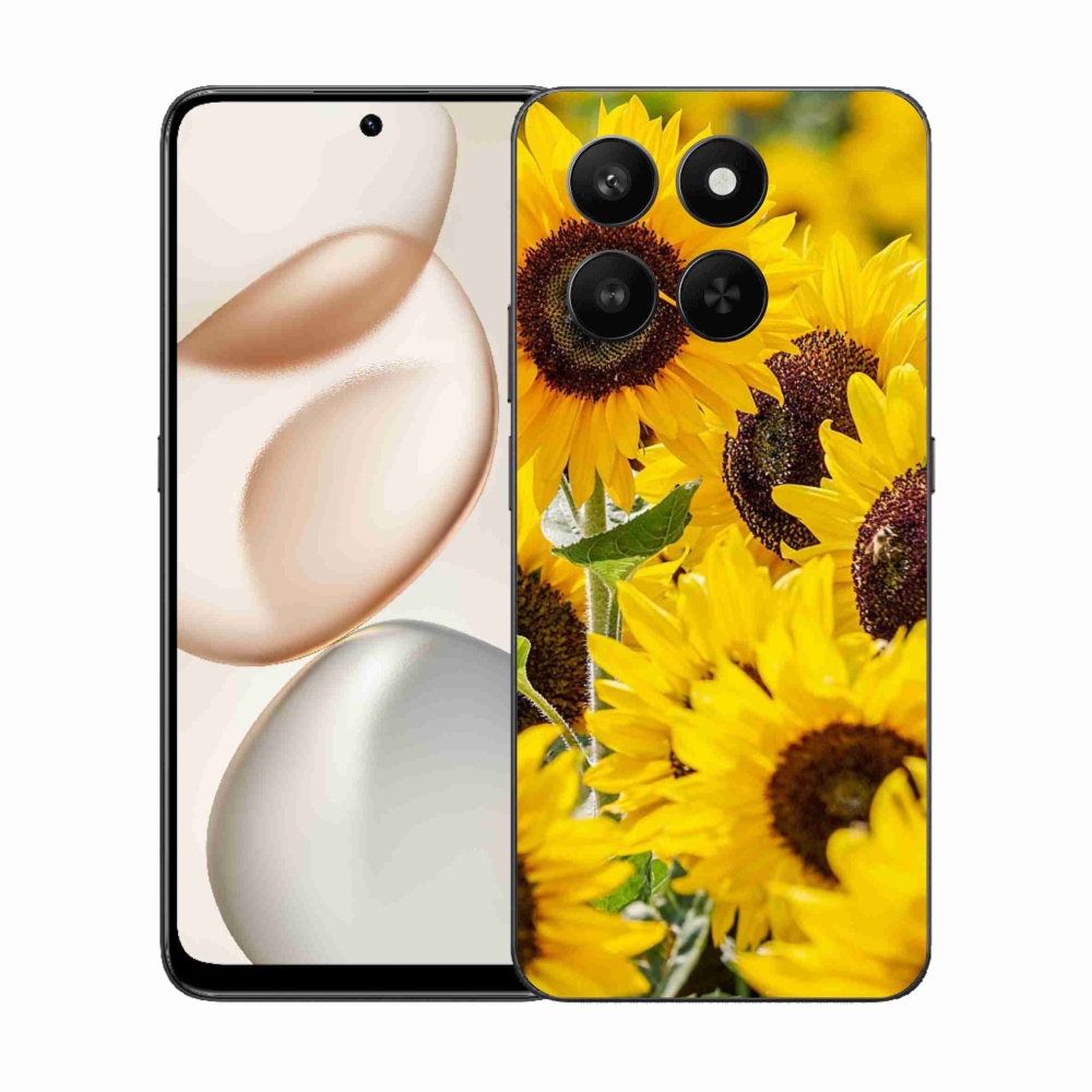 Gél borítás mmCase a Honor 400 Smart 5G/4G/Honor X7d készülékhez - Napraforgó