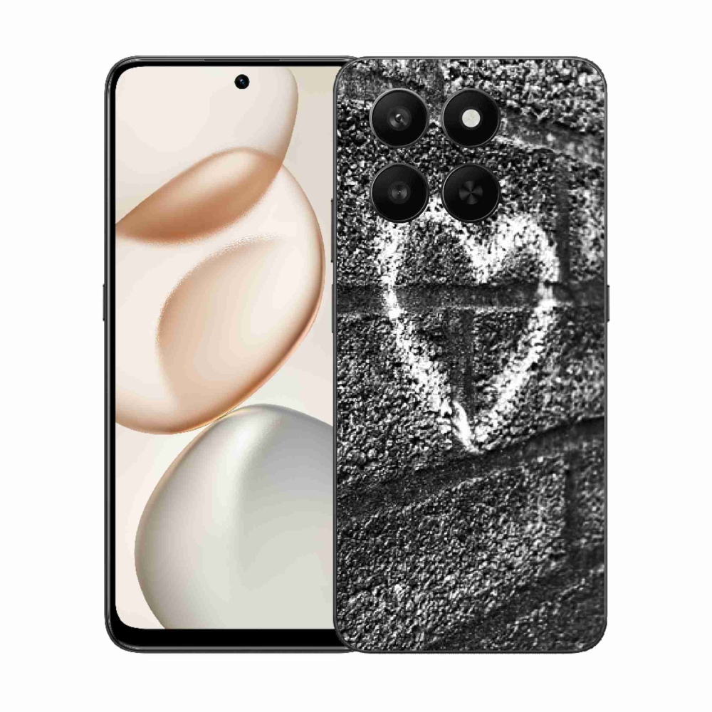 Zselés borítás mmCase a Honor 400 Smart 5G/4G/Honor X7d számára - szív a falon