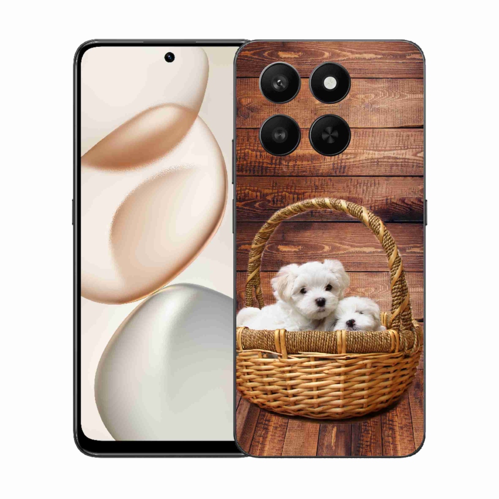 Zselés borítás mmCase a Honor 400 Smart 5G/4G/Honor X7d számára - kölyökkutyák