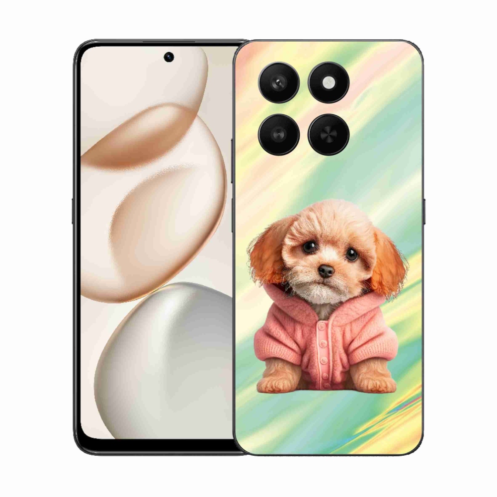 Zselés borítás mmCase a Honor 400 Smart 5G/4G/Honor X7d készülékhez - pulóveres kölyökkutyákhoz