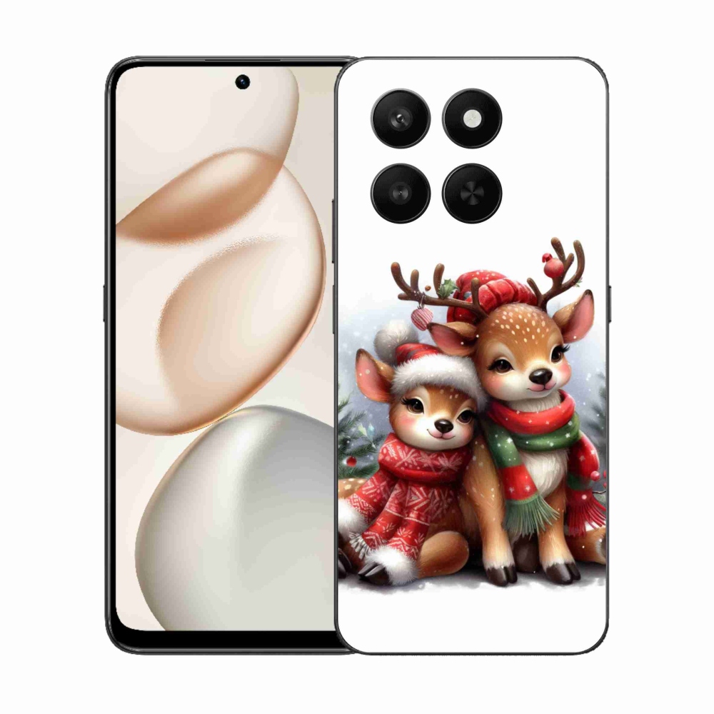 Zselés borító mmCase a Honor 400 Smart 5G/4G/Honor X7d készülékhez - karácsonyi rénszarvas