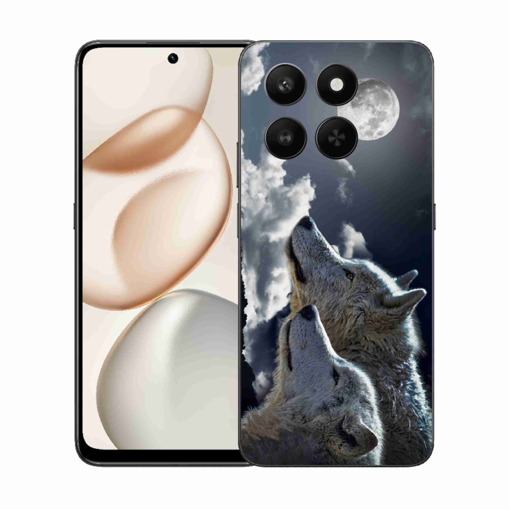 Zselés borítás mmCase a Honor 400 Smart 5G/4G/Honor X7d készülékhez - farkasok