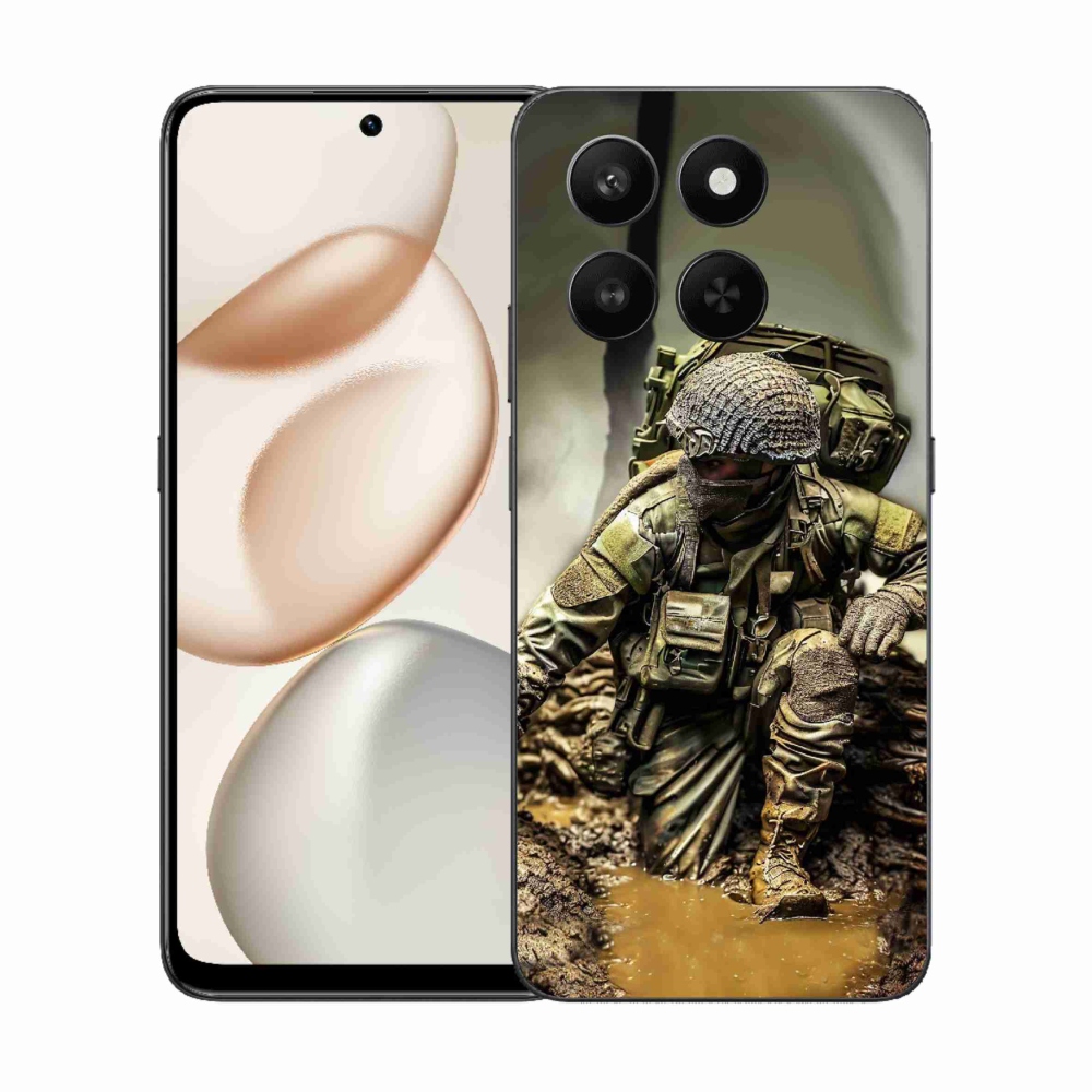 Zselés borítás mmCase a Honor 400 Smart 5G/4G/Honor X7d készülékhez - katona