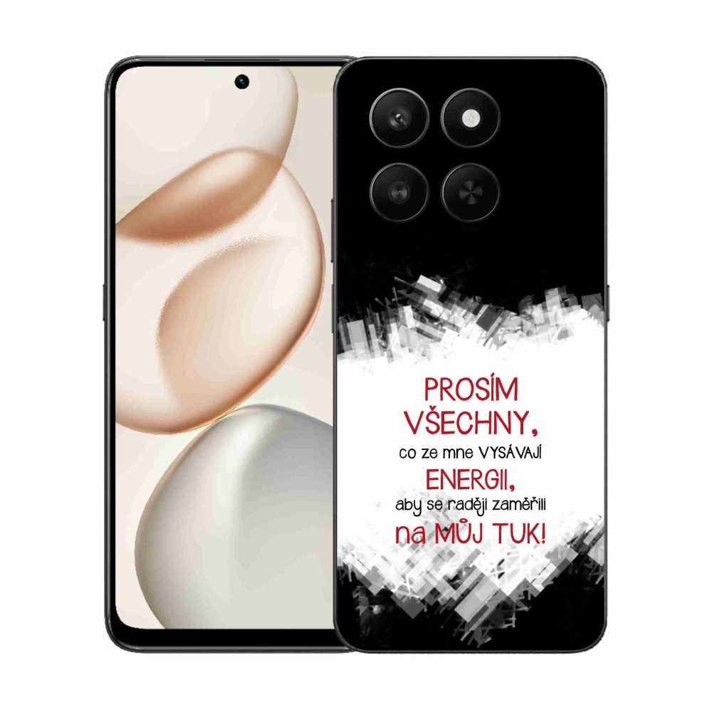 Gél borító mmCase a Honor 400 Smart 5G/4G/Honor X7d - vicces szöveg 1 piros