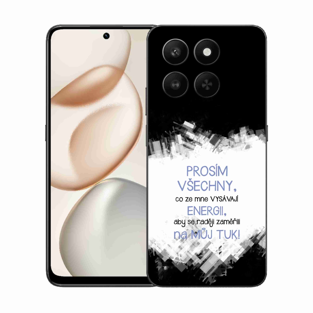 Gél borító mmCase a Honor 400 Smart 5G/4G/Honor X7d - vicces szöveg 1 kék