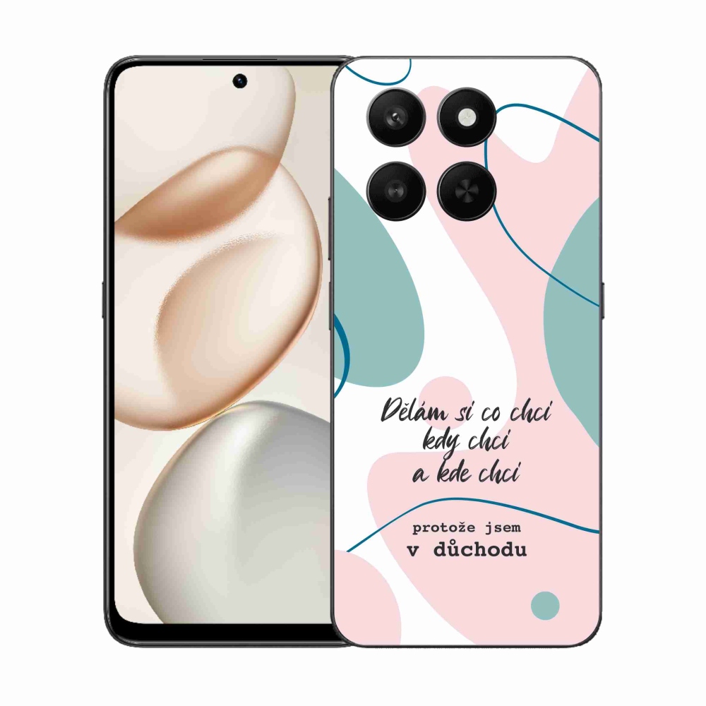 Gél borító mmCase a Honor 400 Smart 5G/4G/Honor X7d készülékhez - vicces szöveg 10 fehér háttérrel