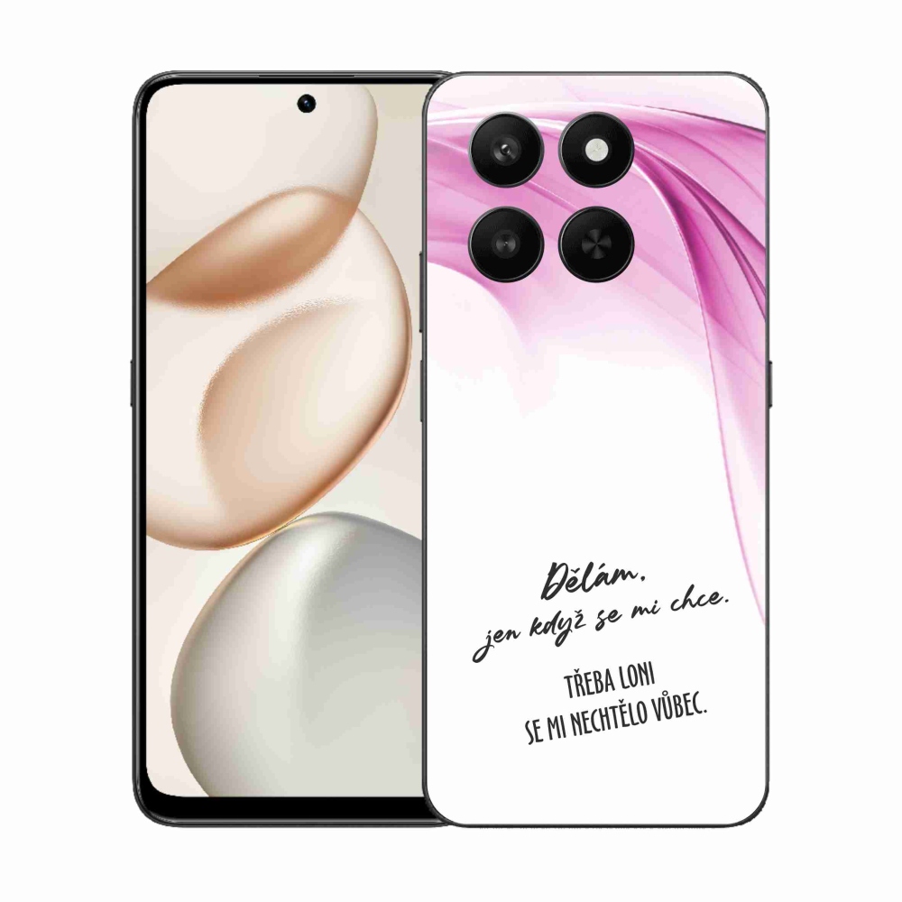 Gél borító mmCase a Honor 400 Smart 5G/4G/Honor X7d készülékhez - vicces szöveg 12 fehér háttérrel