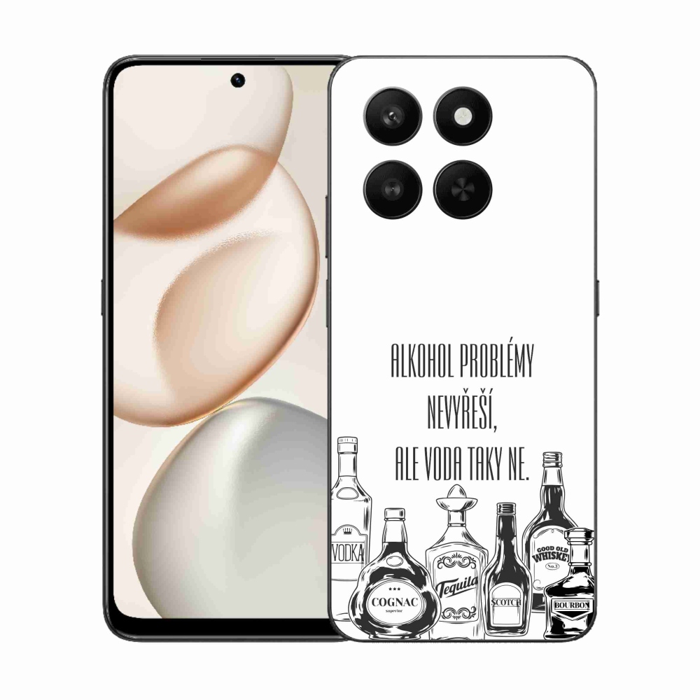 Gél borító mmCase a Honor 400 Smart 5G/4G/Honor X7d készülékhez - vicces szöveg fehér háttérrel