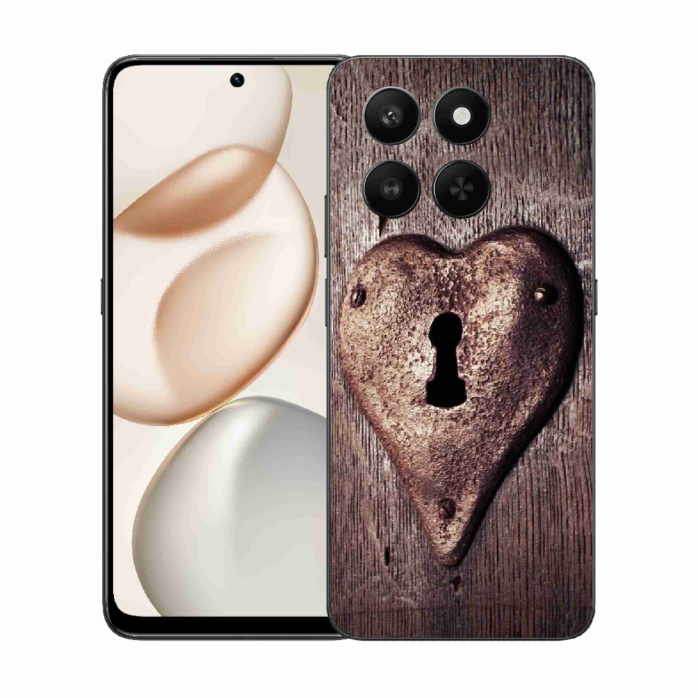 Zselés borítás mmCase a Honor 400 Smart 5G/4G/Honor X7d készülékhez - szív alakú zárral