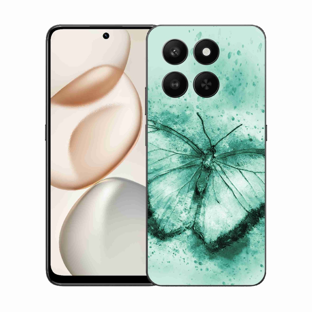 Zselés borítás mmCase a Honor 400 Smart 5G/4G/Honor X7d készülékhez - zöld pillangó