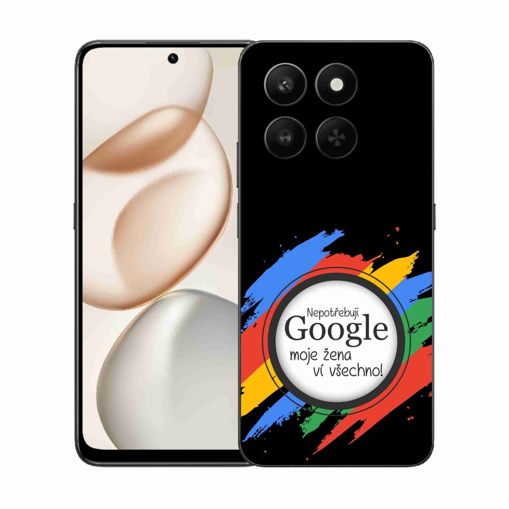 Gél borító mmCase a Honor 400 Smart 5G/4G/Honor X7d - a nő mindent tud fekete háttérrel