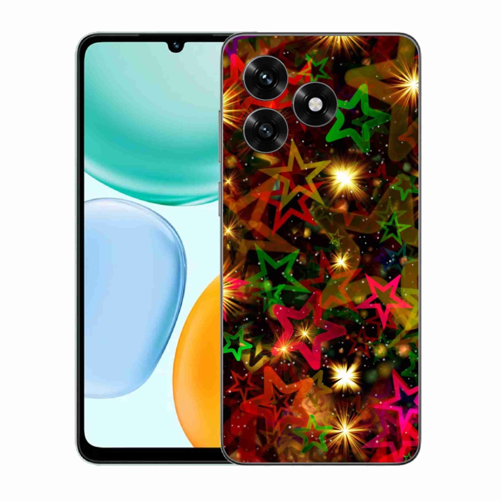 Zselés borítás mmCase a Honor X5c Plus számára - színes csillagok