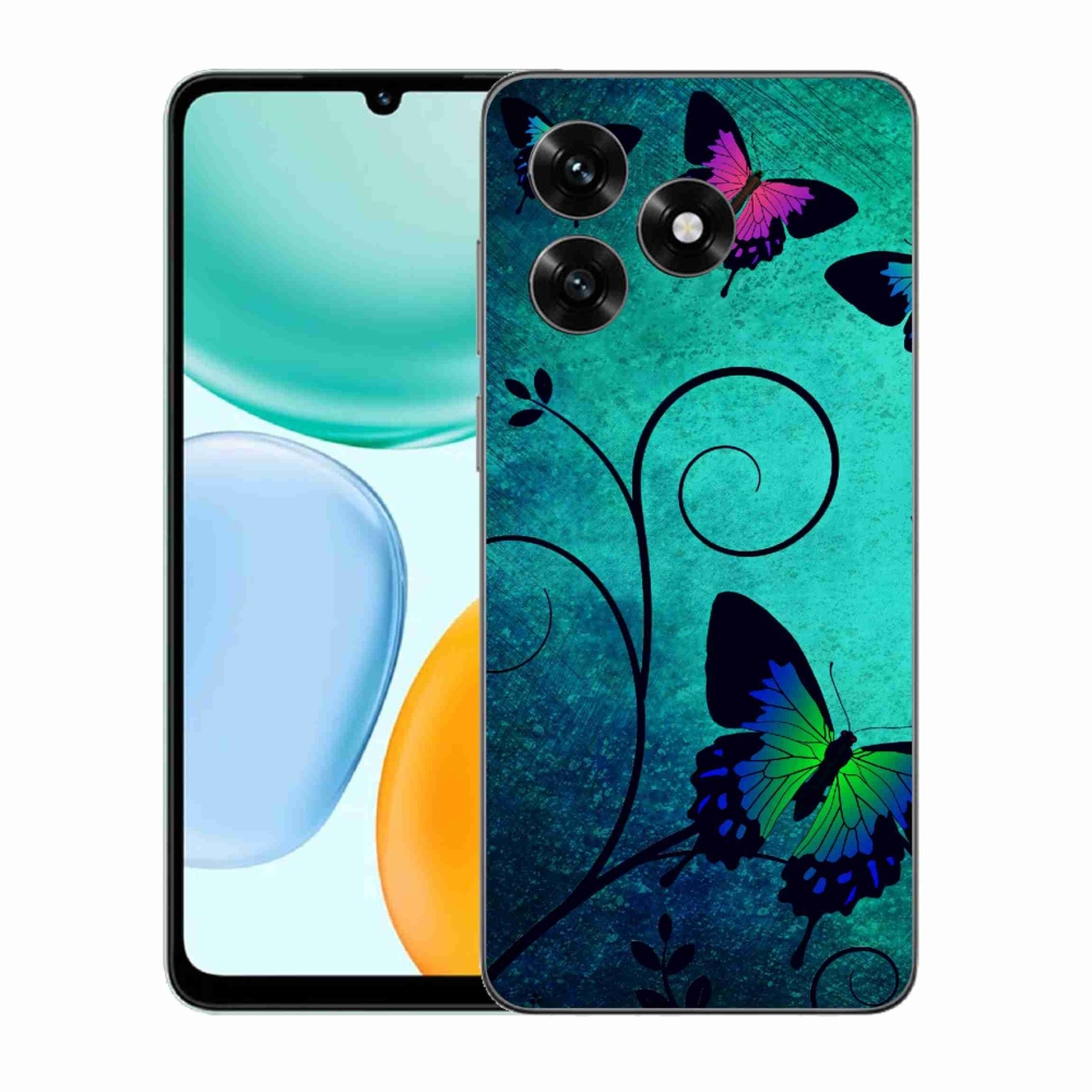 Gél borítás mmCase a Honor X5c Plus számára - színes pillangók