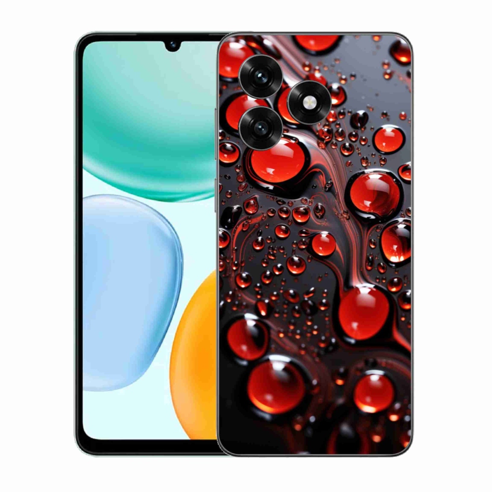 Zselés borítás mmCase a Honor X5c Plus-hoz - piros cseppek 2