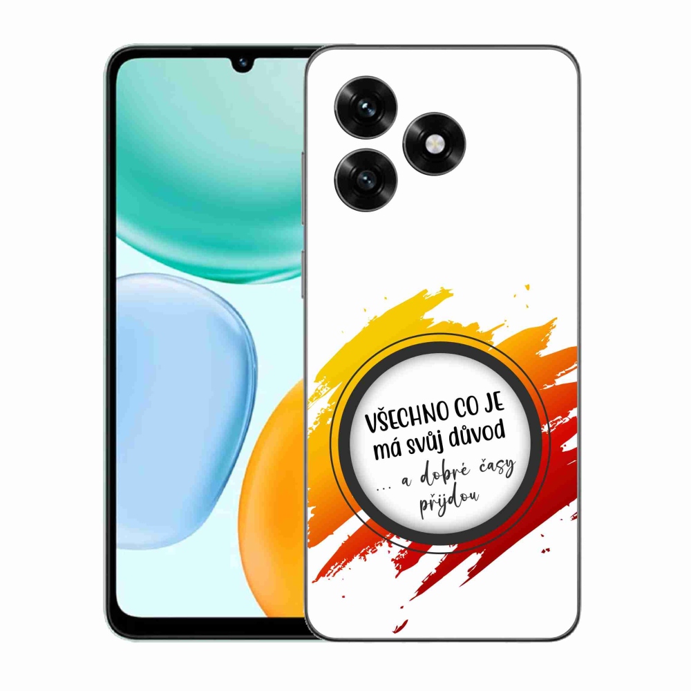 Gél borítás mmCase a Honor X5c Plus készülékhez - idézet 3 fehér háttér