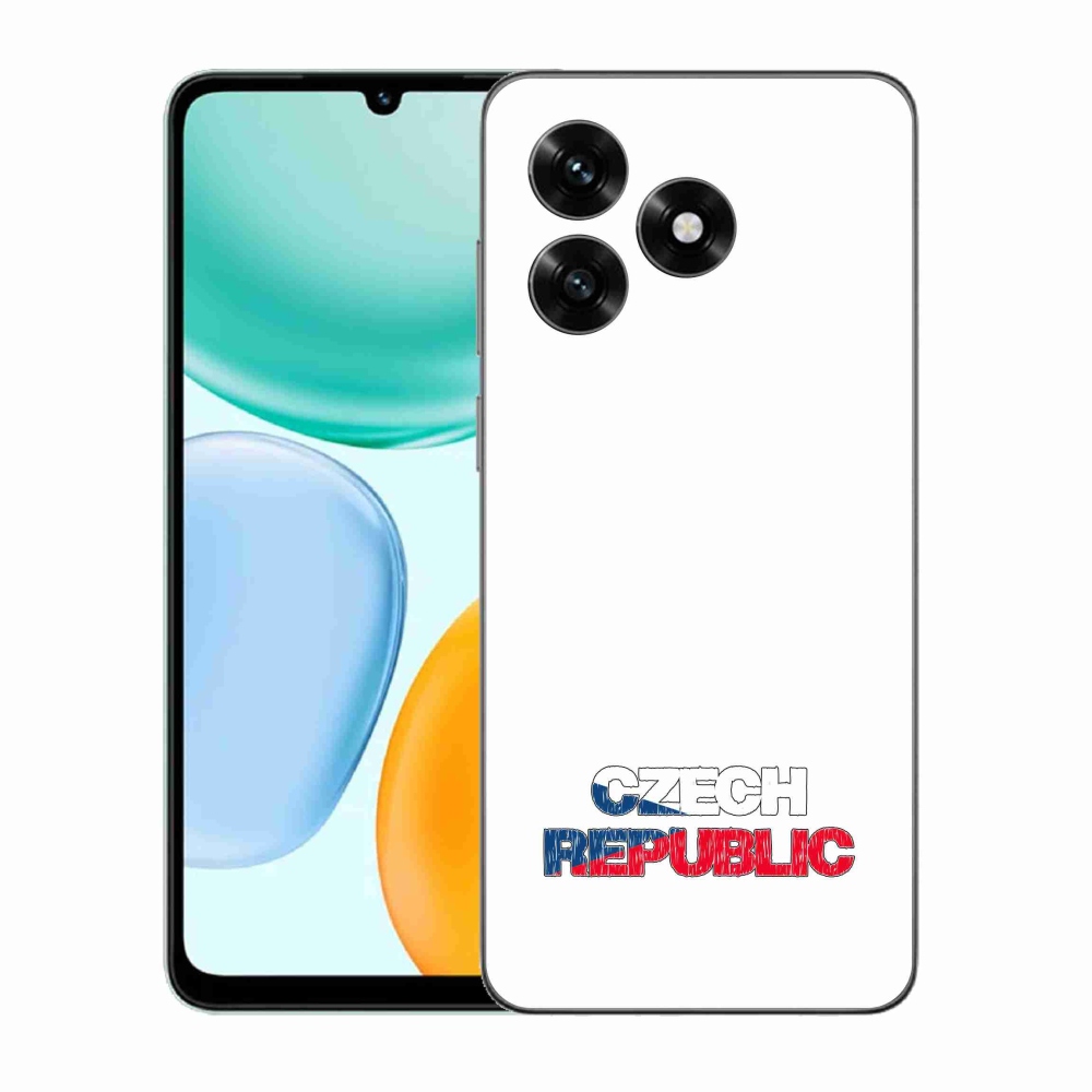 Gél borító mmCase a Honor X5c Plus számára - Csehország fehér háttér