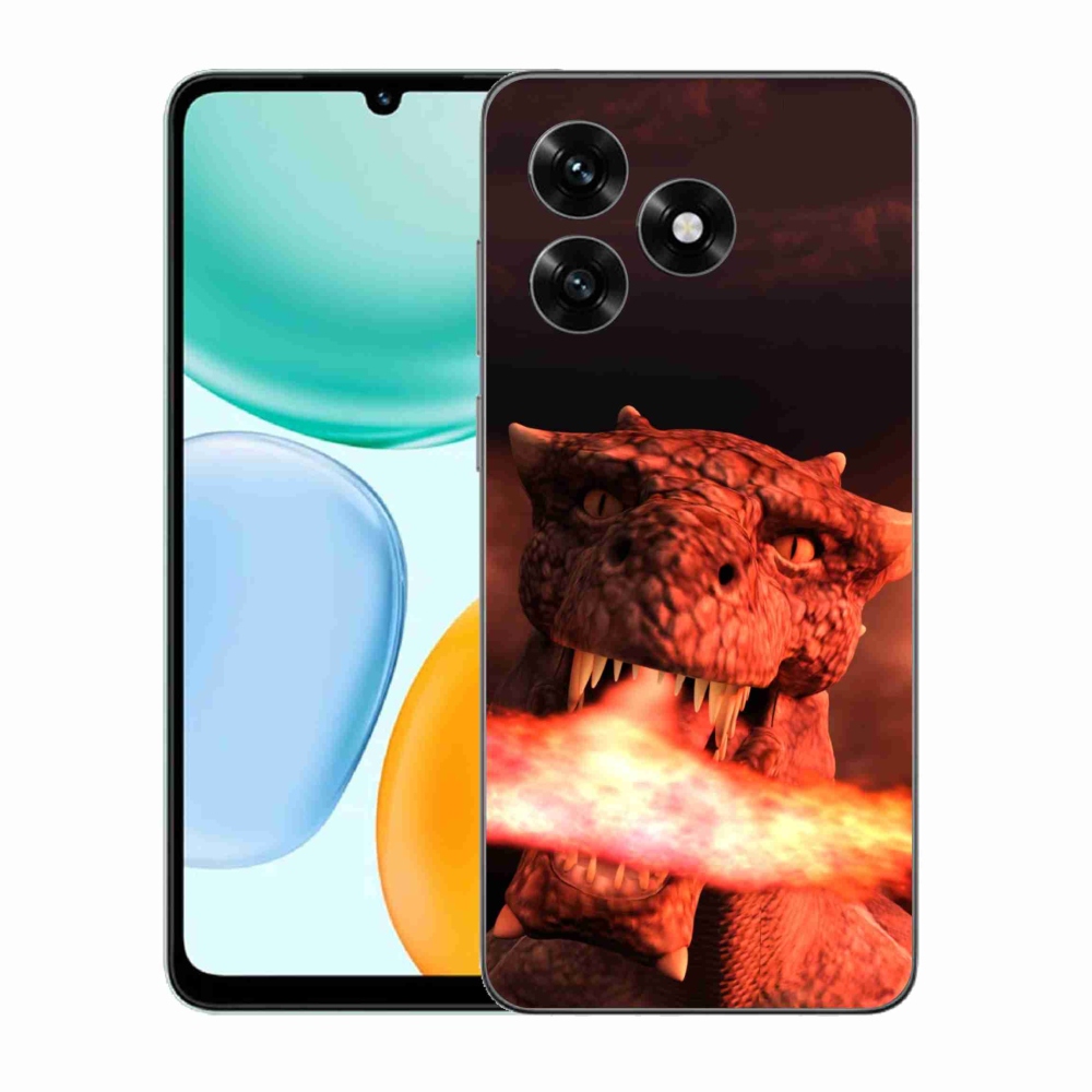 Zselés borítás mmCase a Honor X5c Plus számára - sárkány