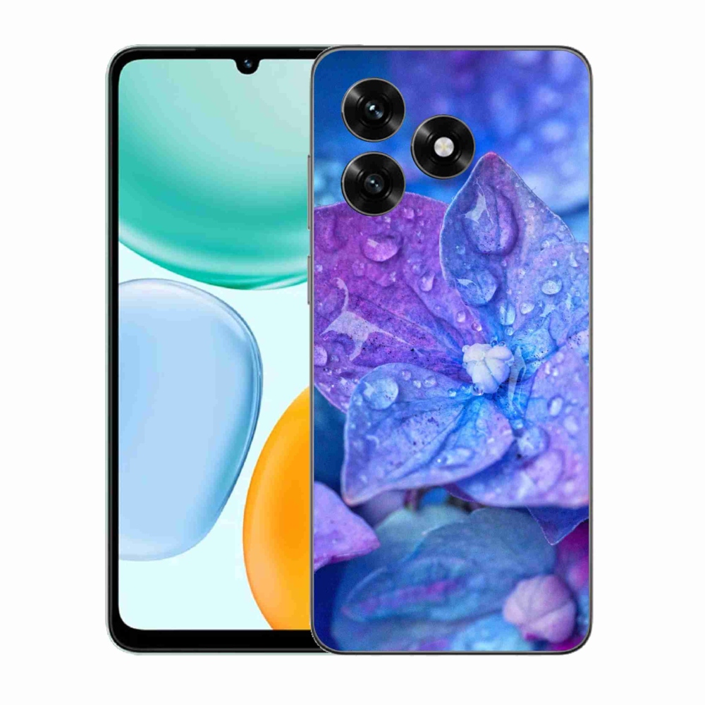 Gél borítás mmCase a Honor X5c Plus számára - lila virág