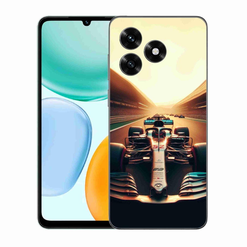 Zselés borítás mmCase a Honor X5c Plus számára - formula 1