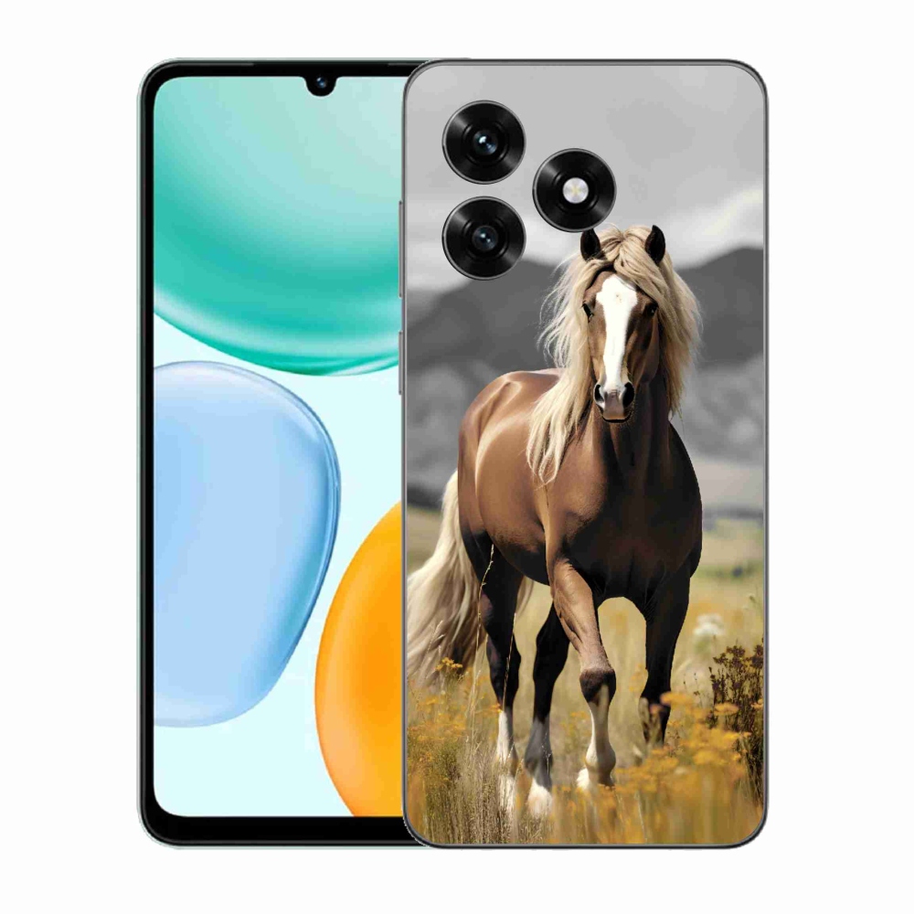 Zselés tok mmCase a Honor X5c Plus-hoz - barna ló 1