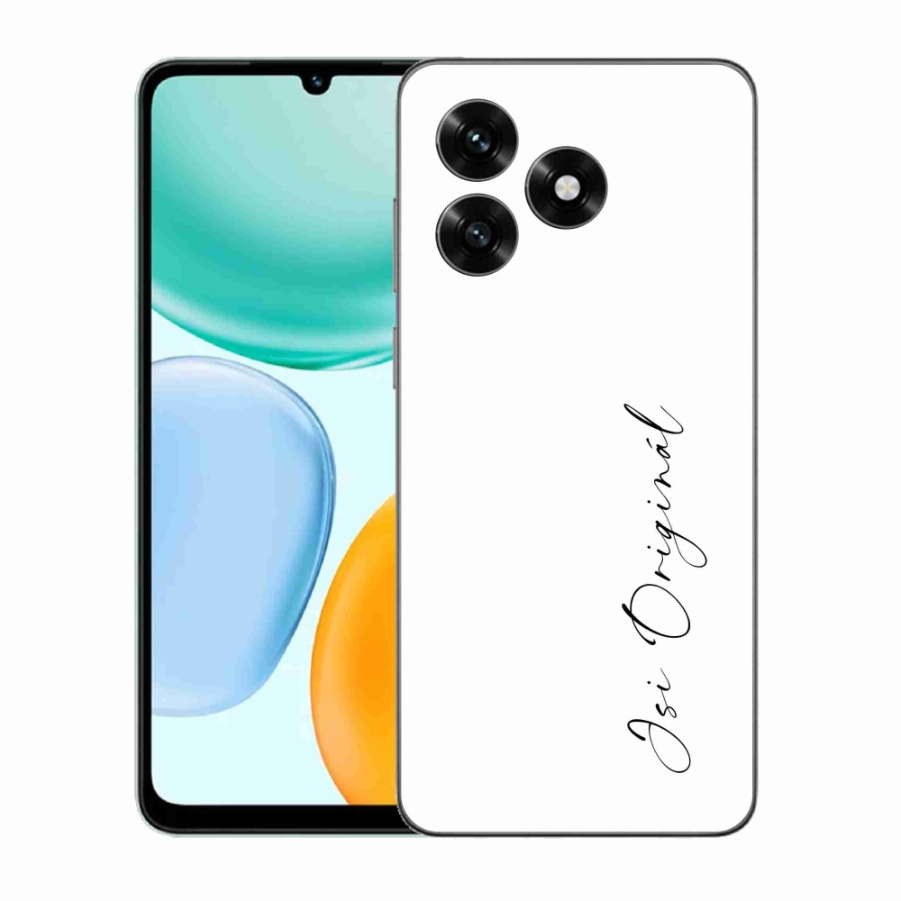 Gél borító mmCase a Honor X5c Plus számára - te vagy az eredeti fehér háttér