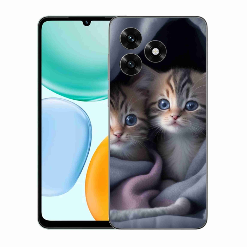 Zselés borítás mmCase a Honor X5c Plus számára - cat duo 2