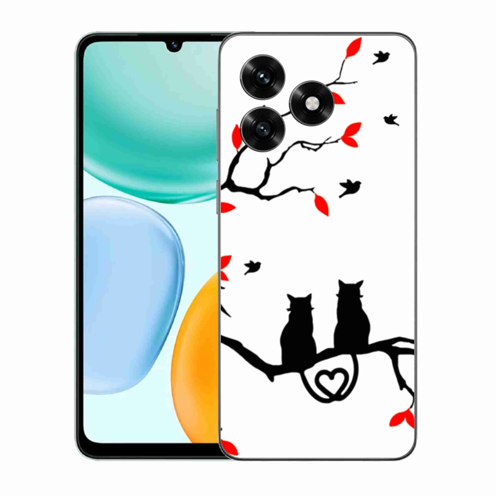 Gél borítás mmCase a Honor X5c Plus számára - macska szeretet