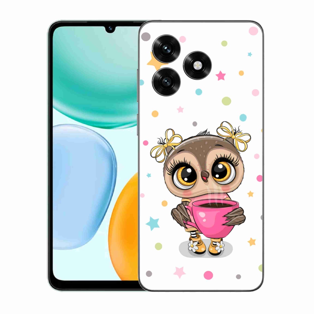 Gél borítás mmCase a Honor X5c Plus számára - rajzfilm bagoly