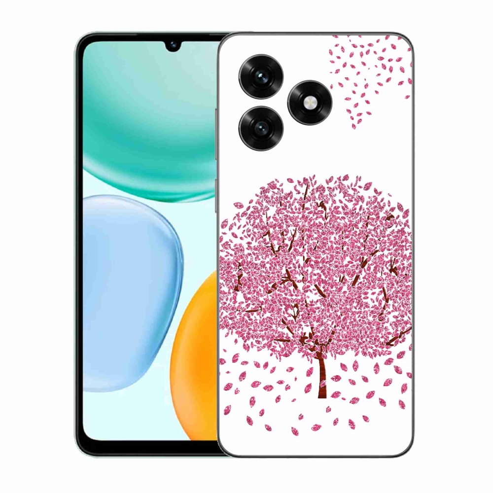 Gél borítás mmCase a Honor X5c Plus számára - rajzfilmfa levelekkel